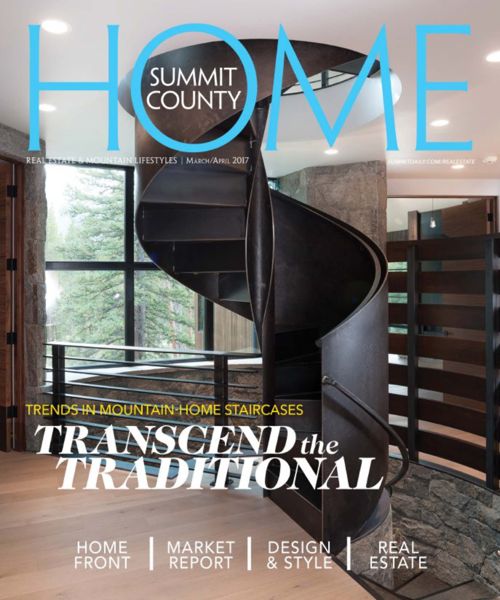 2017-04 - Summit County Home - Unsere Treppe ziert das Magazin-Cover